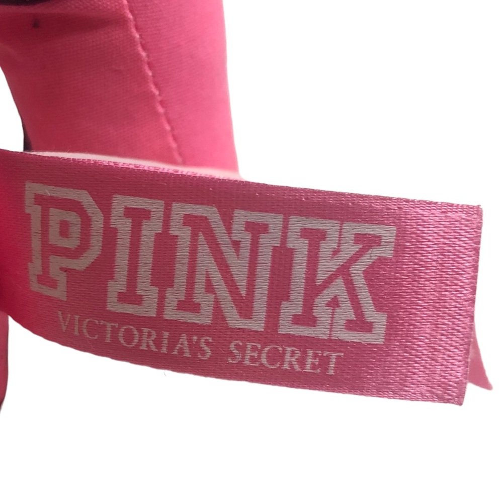 PINK VICTORIA’S SECRET Collectible Dog Stuffed Animal Plush Pink Silver Black - Picture 12 of 16